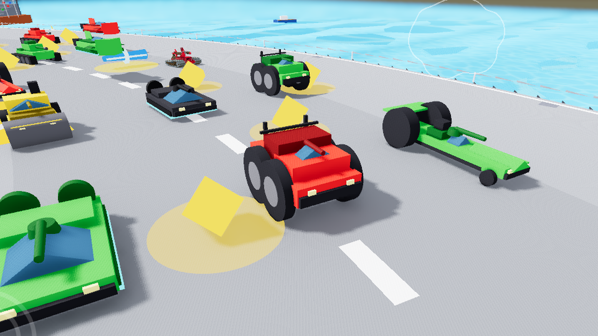 Turbo Cannon Play Store screenshot showing arcade combat racing