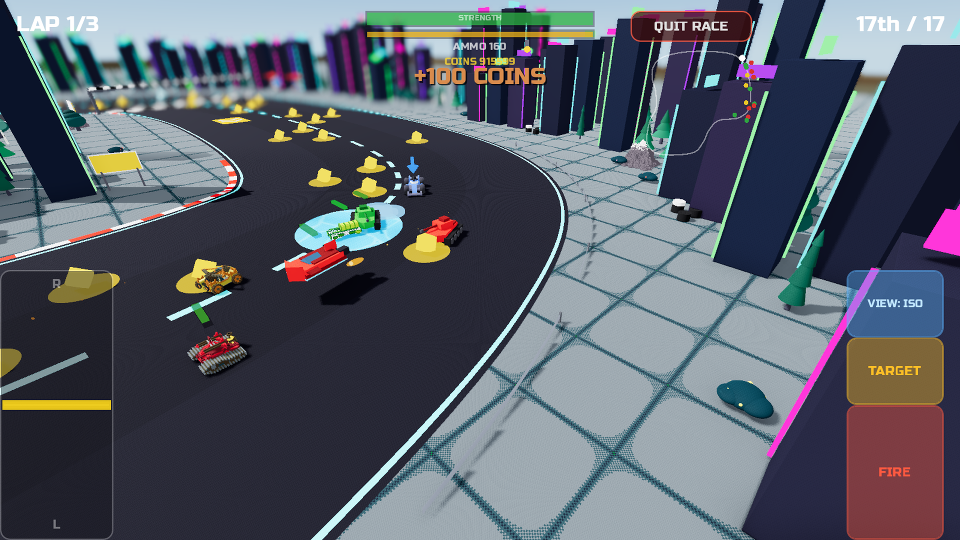 Turbo Cannon Play Store screenshot showing arcade race presentation