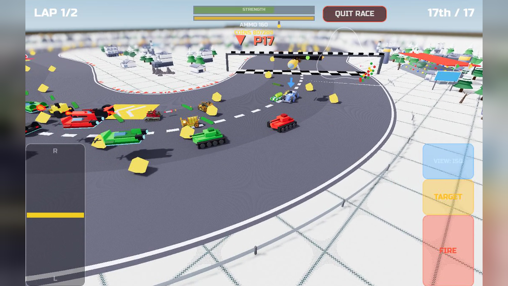 Turbo Cannon Play Store screenshot with action from the game